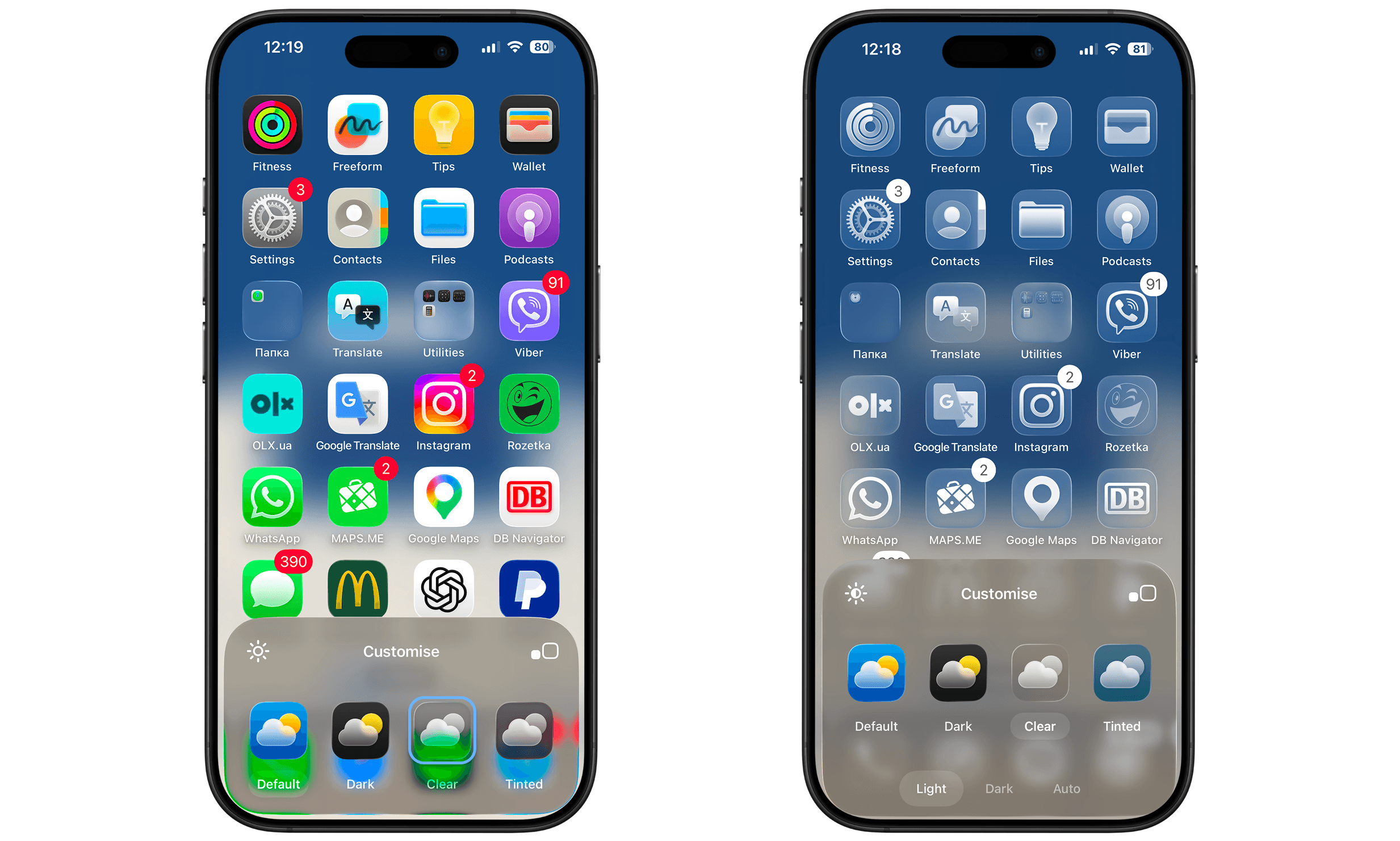 Using clear mode to remove bright app colors and reduce social media appeal