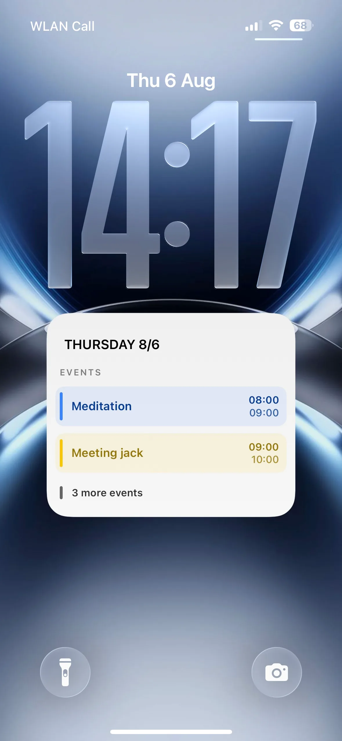 Halo — A calm ring of today's events and reminders.