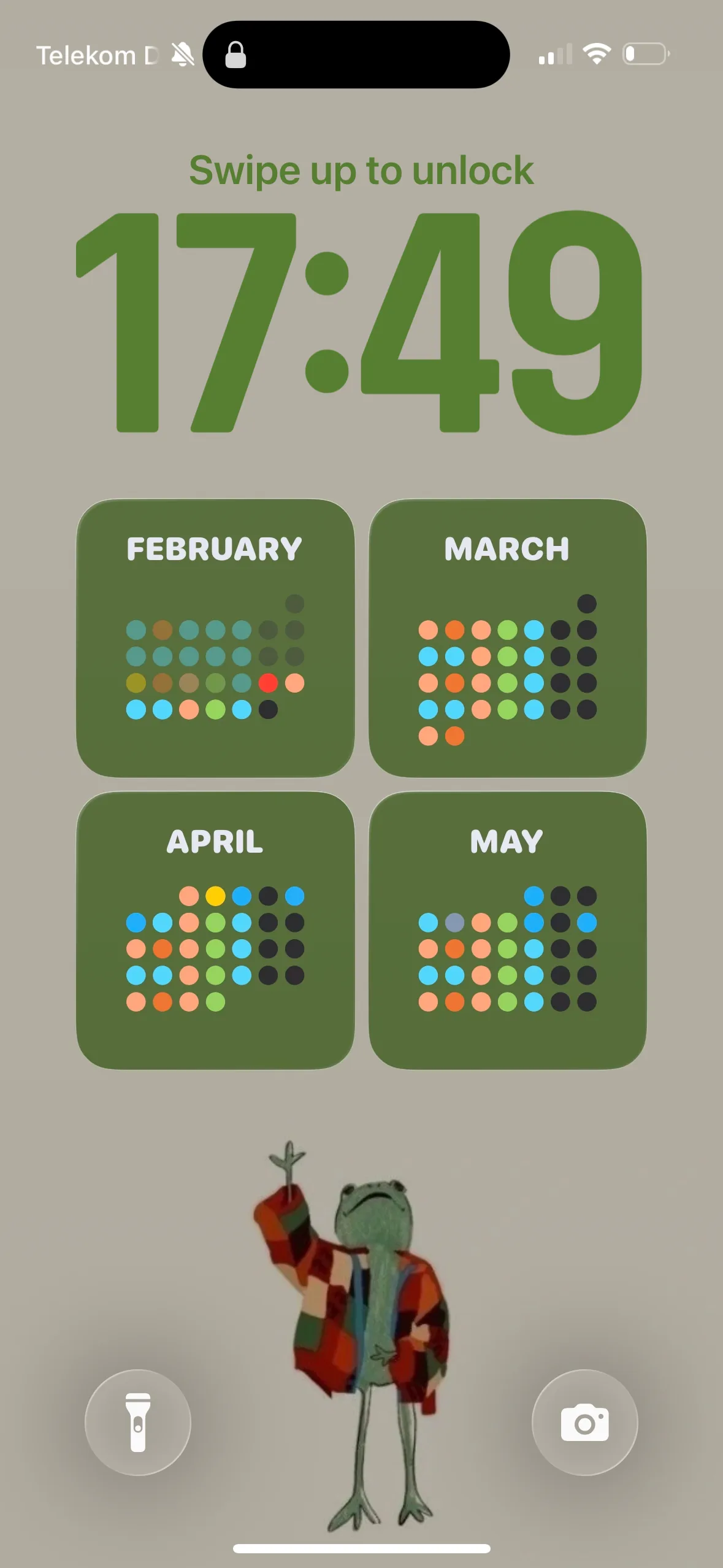 Olive — The quarter in four calm grids.
