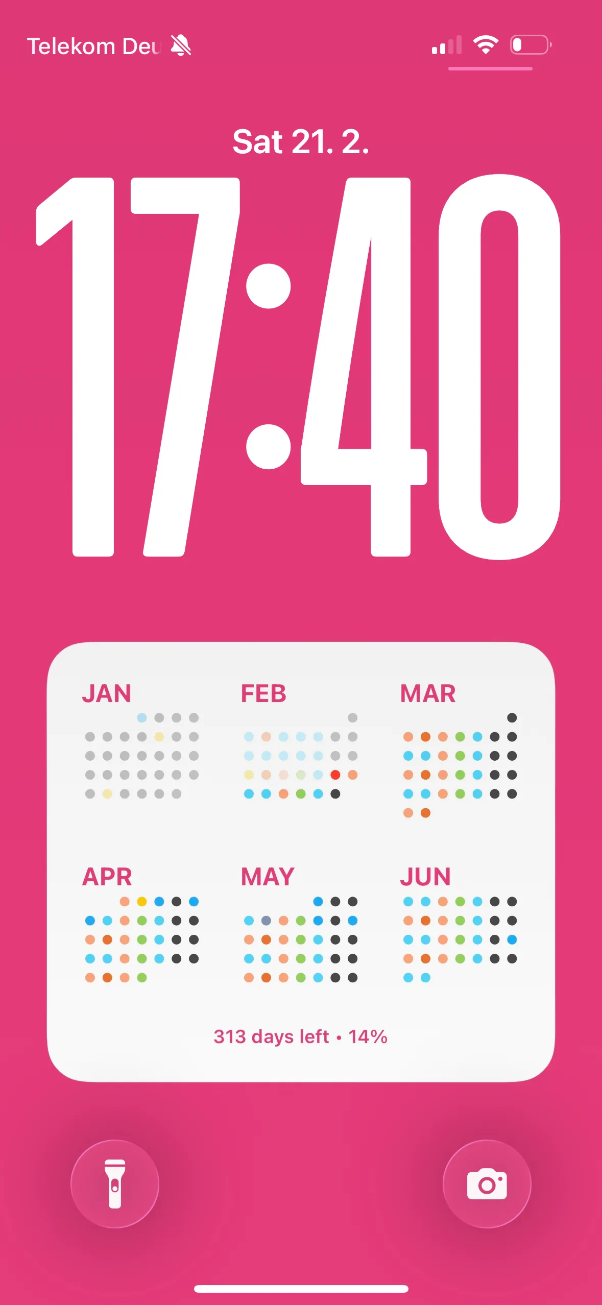 Rose Bold — Six months as a dot array you can read in a second.
