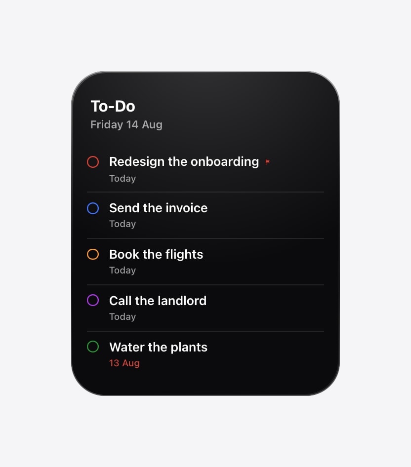 A recommended Todoist checklist wallpaper made by Calendarly