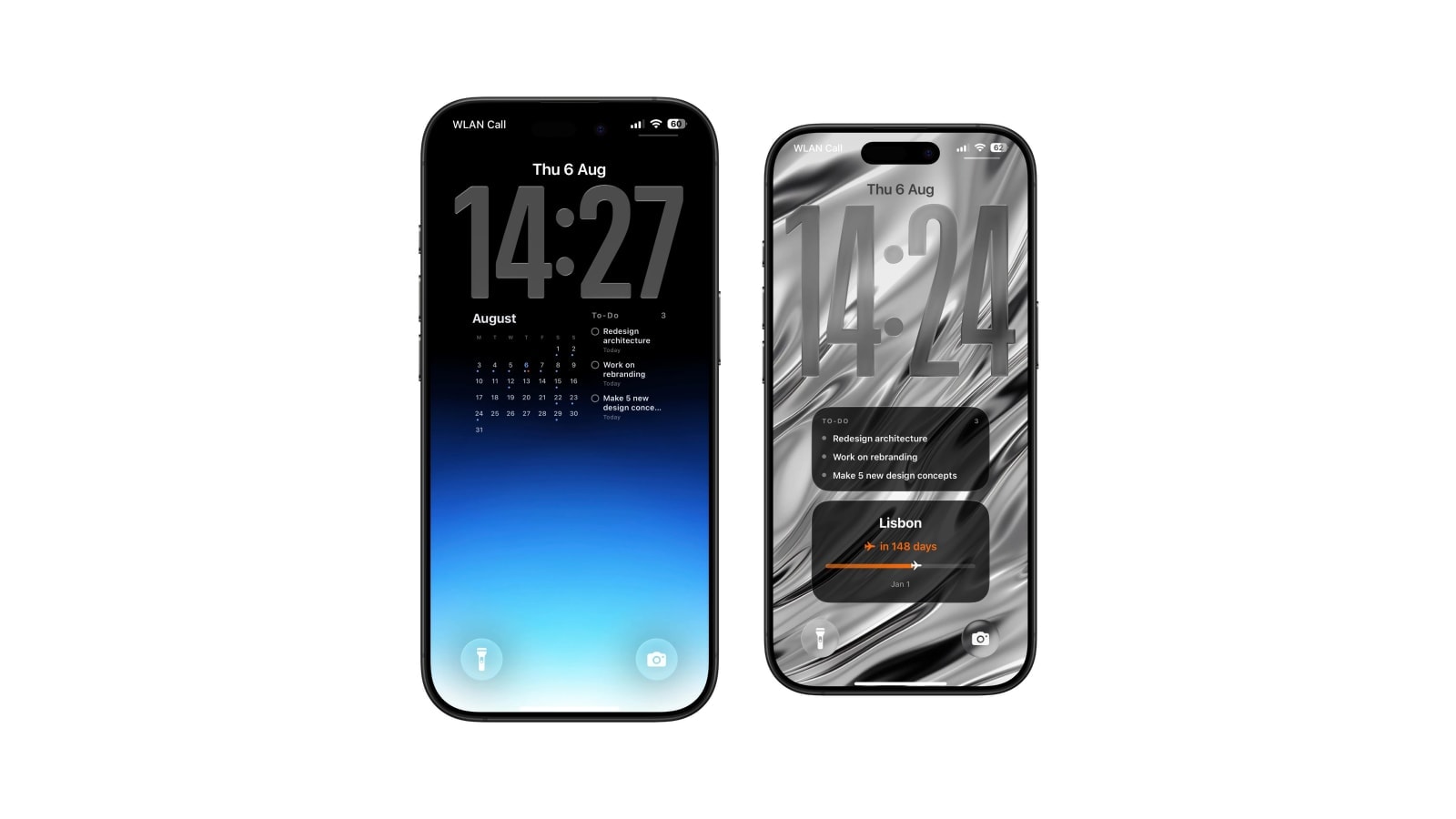 Todoist Lock Screen Widget vs Full Todoist Lock Screen