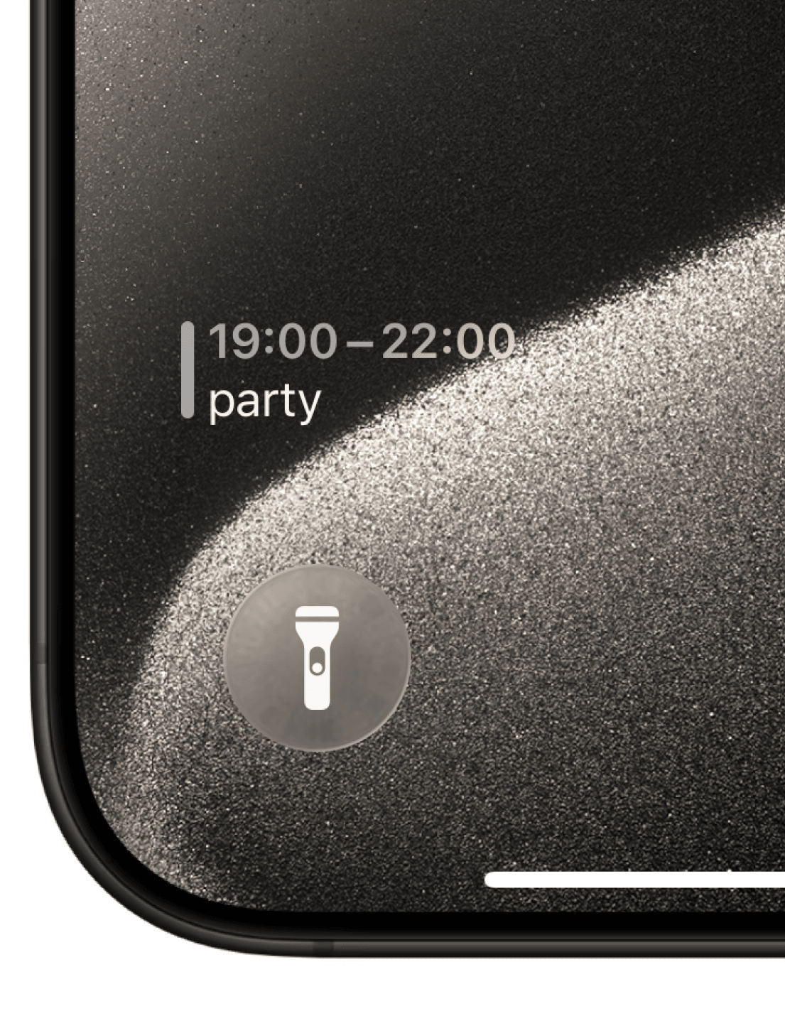 Small calendar widget on the iPhone lock screen. Small calendar widget on the iPhone lock screen.