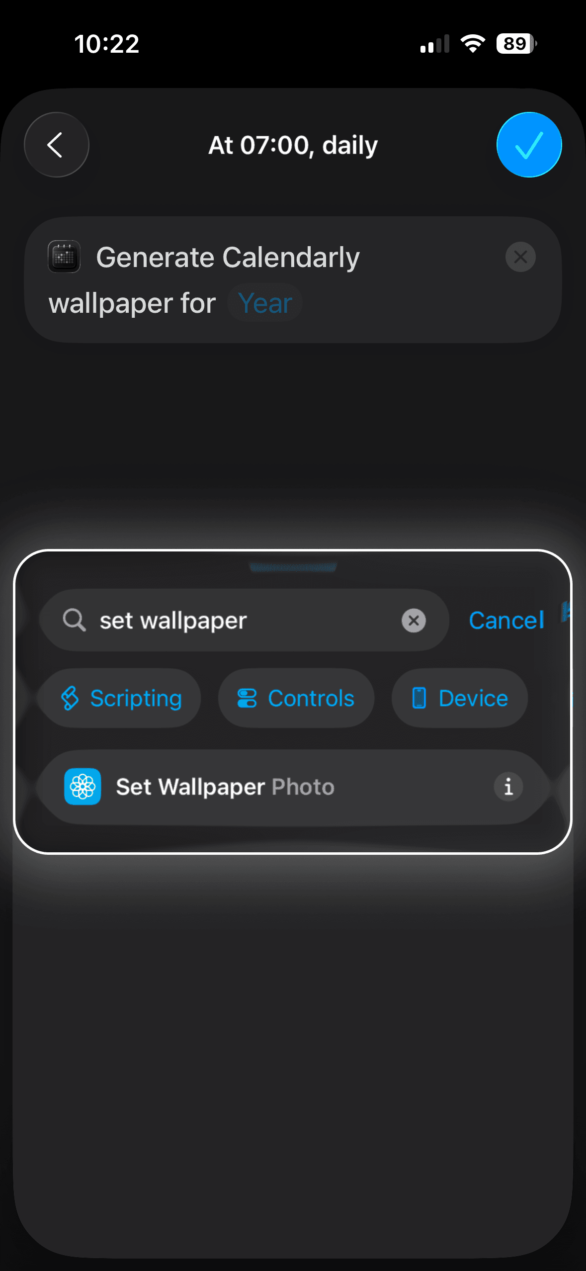 Adding Set Wallpaper Photo system action for lock screen